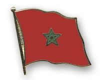 Marokko  Flaggenpin ca. 20 mm