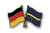 Deutschland - Nauru Freundschaftspin ca. 22 mm