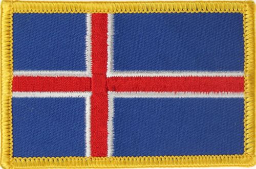 Island  Flaggenaufnäher