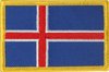 Island  Flaggenaufnäher