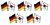 Deutschland - Südkorea  Freundschaftspin ca. 22 mm
