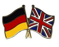 Deutschland - Großbritannien Freundschaftspin ca. 22 mm