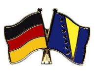 Deutschland - Bosnien-Herzegowina  Freundschaftspin ca. 22 mm