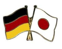 Deutschland - Japan  Freundschaftspin ca. 22 mm