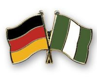 Deutschland - Nigeria  Freundschaftspin ca. 22 mm