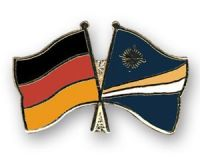Deutschland - Marschallinseln  Freundschaftspin ca. 22 mm