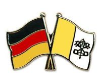 Deutschland - Vatikanstadt  Freundschaftspin ca. 22 mm