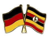 Deutschland - Uganda Freundschaftspin ca. 22 mm