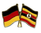 Deutschland - Uganda Freundschaftspin ca. 22 mm