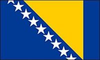 Bosnien und Herzegowina Stockflagge 30*45 cm