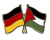 Deutschland - Palästina  Freundschaftspin ca. 22 mm