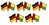 Deutschland - Guinea-Bissau  Freundschaftspin ca. 22 mm