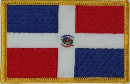 Dominikanische Republik  Flaggenaufnäher