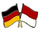 Deutschland - Indonesien  Freundschaftspin ca. 22 mm