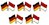 Deutschland - Indonesien  Freundschaftspin ca. 22 mm