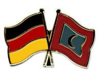 Deutschland - Malediven  Freundschaftspin ca. 22 mm