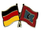 Deutschland - Malediven  Freundschaftspin ca. 22 mm