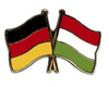 Deutschland - Ungarn  Freundschaftspin ca. 22 mm