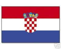 Kroatien Stockflagge 30*45 cm