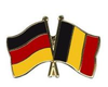 Deutschland - Belgien Freundschaftspin ca. 22 mm