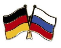Deutschland - Russland  Freundschaftspin ca. 22 mm