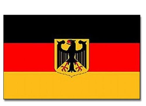 Deutschland mit Adler Stockflagge 30*45 cm
