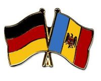Deutschland - Moldau  Freundschaftspin ca. 22 mm