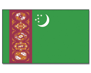 Turkmenistan  Flagge 90*150 cm