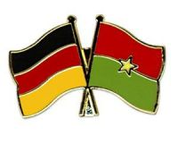 Deutschland - Burkina Faso  Freundschaftspin ca. 22 mm