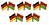 Deutschland - Burkina Faso  Freundschaftspin ca. 22 mm