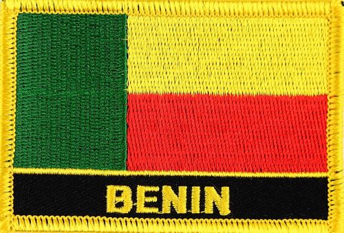 Benin Flaggenpatch mit Ländername