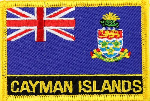 Cayman Inseln Flaggenpatch mit Ländername