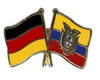 Deutschland - Ecuador  Freundschaftspin ca. 22 mm