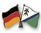 Deutschland - Lesotho  Freundschaftspin ca. 22 mm