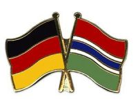 Deutschland - Gambia  Freundschaftspin ca. 22 mm