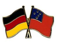 Deutschland - Samoa  Freundschaftspin ca. 22 mm