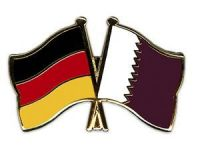 Deutschland - Katar  Freundschaftspin ca. 22 mm