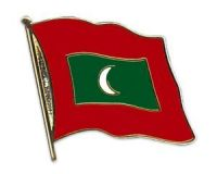 Malediven  Flaggenpin ca. 20 mm