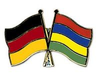 Deutschland - Mauritius  Freundschaftspin ca. 22 mm