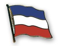 Serbien Flaggenpin ca. 20 mm
