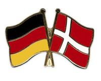 Deutschland - Dänemark  Freundschaftspin ca. 22 mm