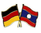 Deutschland - Laos  Freundschaftspin ca. 22 mm