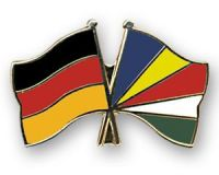 Deutschland - Seychellen  Freundschaftspin ca. 22 mm