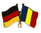 Deutschland - Tschad  Freundschaftspin ca. 22 mm