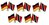 Deutschland - Trinidat und Tobago  Freundschaftspin ca. 22 mm