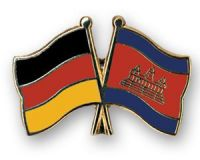 Deutschland - Kambodscha  Freundschaftspin ca. 22 mm