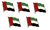 Vereinigte Arabische Emirate  Flaggenpin ca. 20 mm