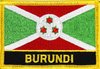 Burundi Flaggenpatch mit Ländername