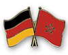 Deutschland - Hong Kong  Freundschaftspin ca. 22 mm
