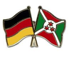 Deutschland - Burundi  Freundschaftspin ca. 22 mm
